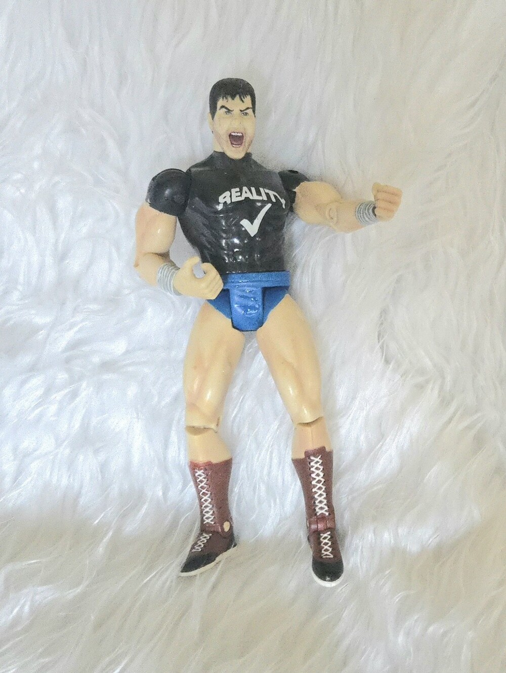 Power Slam Rowdy Roddy Piper Vintage 2000 Reality Check Pull String WCW WWE NCW